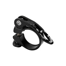 Hochfestes Aluminiumlegierungs-Sattelklemmensatz 34,9 mm Schnellverschluss Schwarz MTB