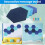 5Pcs/Set Hexagon  Board Hexagonal  Wall Sticker Multifunction 3D Decorative Home Message Board Self-Adhesive Kids Room Baseboard  Series 5