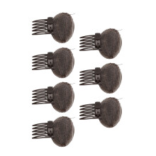 7Pcs Puffy Head Cushion OneSize Brown Nylon/Sponge