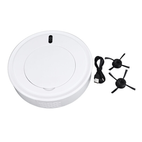 White 18650 Robot Vacuum 1200mAh, 22x22x5 cm 2