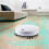 White 18650 Robot Vacuum 1200mAh, 22x22x5 cm 5