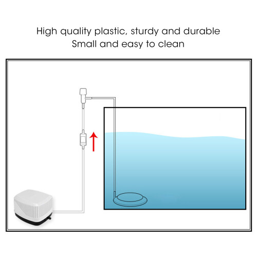 Plastic Fish Tank Bubble Disc Kit 5cm Nano High Dissolved Oxygen Diffuser 2
