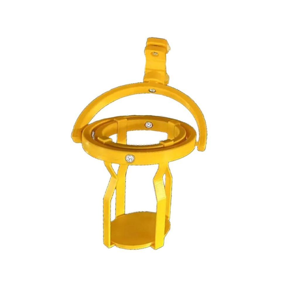 Car Gyro Cup Holder Spill-Proof Self-Leveling Cup Holder Rotatable Universal Beverage Holder For Coffee And Cans Yellow