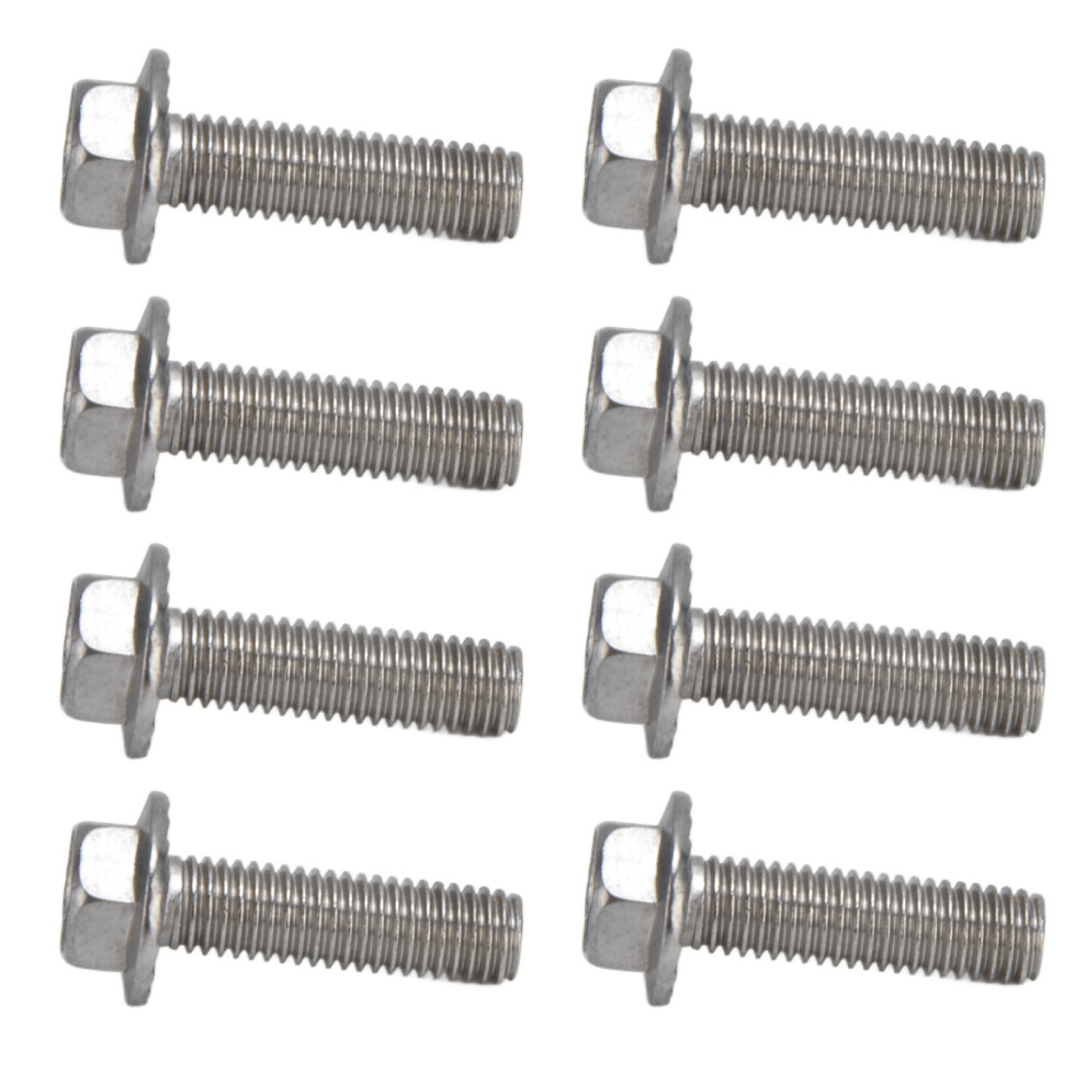 20Pcs M10x1.5 A2-70 Stainless Steel Flanged Hex Bolts, Din6921 9421388262926