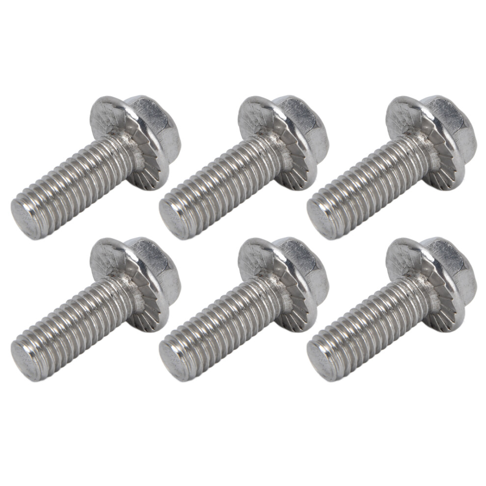 M10x1.5 Stainless Steel 20Pcs Flanged Hex Bolts A2â70 With Gasket Din6921 9461388262960