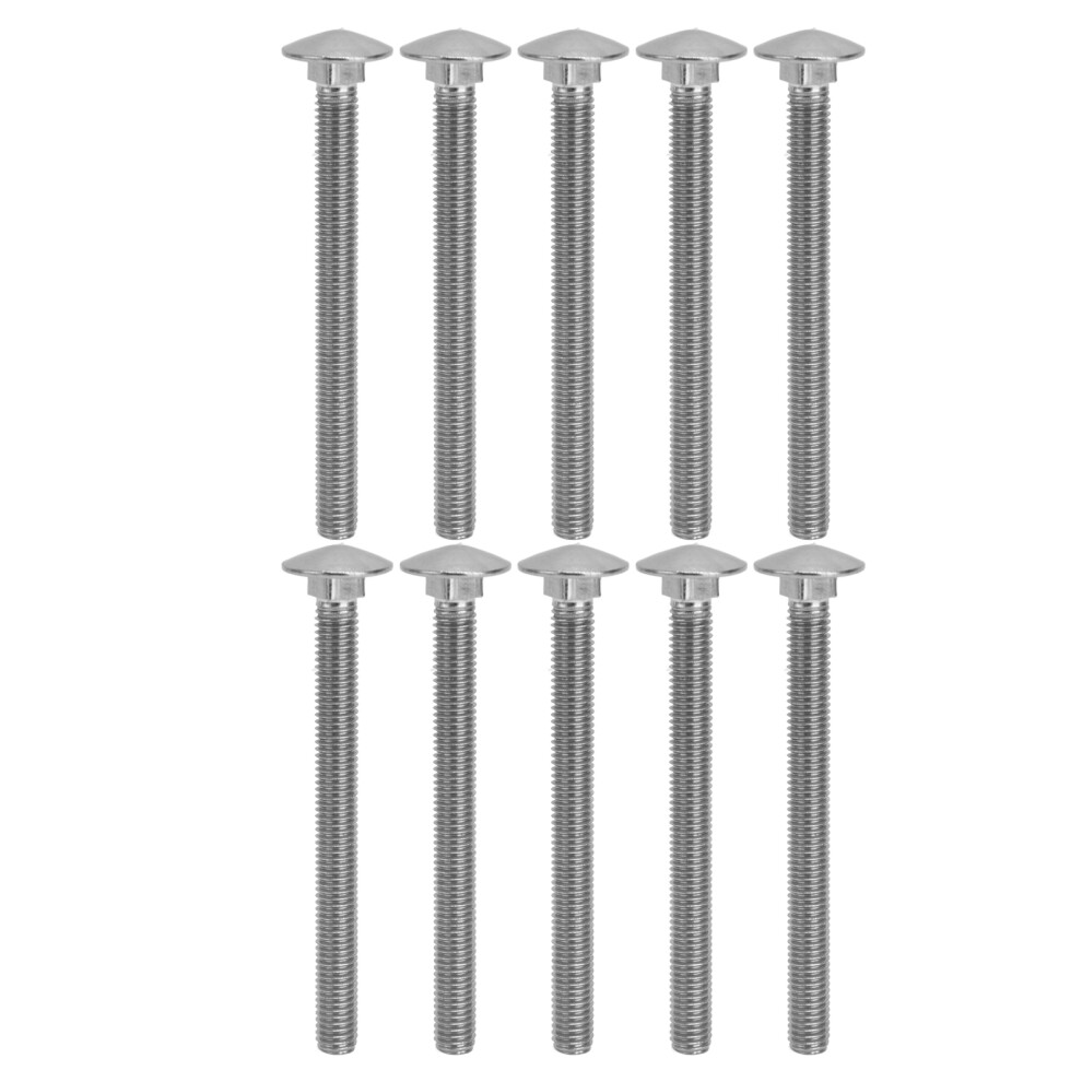 30Pcs M8x1.25 A2 Stainless Steel Coarse Thread Carriage Bolts Din603 6901388262988
