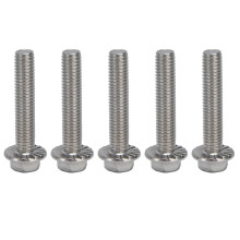 20Pcs M10x1.5 A2-70 Stainless Steel Flanged Hex Bolts DIN6921