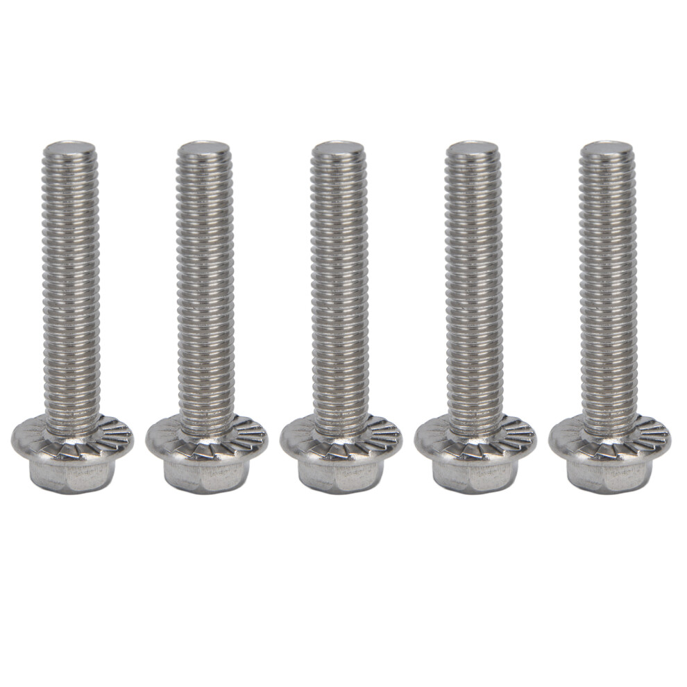 20Pcs M10x1.5 A2-70 Stainless Steel Flanged Hex Bolts Din6921 5011388262930