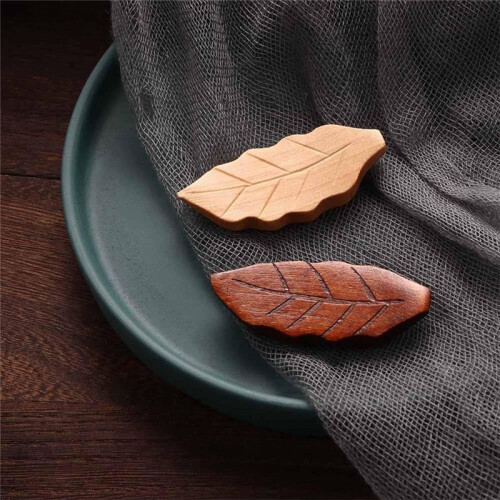 Leaf Shape Chopstick Holder Spoon Holder Fork Holder Elegant Tableware Table Decoration B 1