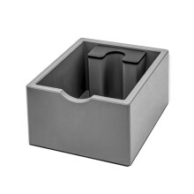 Anti-Rutsch-Espresso-Kaffeesatz-Abfallbox, Kaffeesatzbox, Kaffeesatzeimer, Kaffeesatz-Abschlagbehälter, Grau