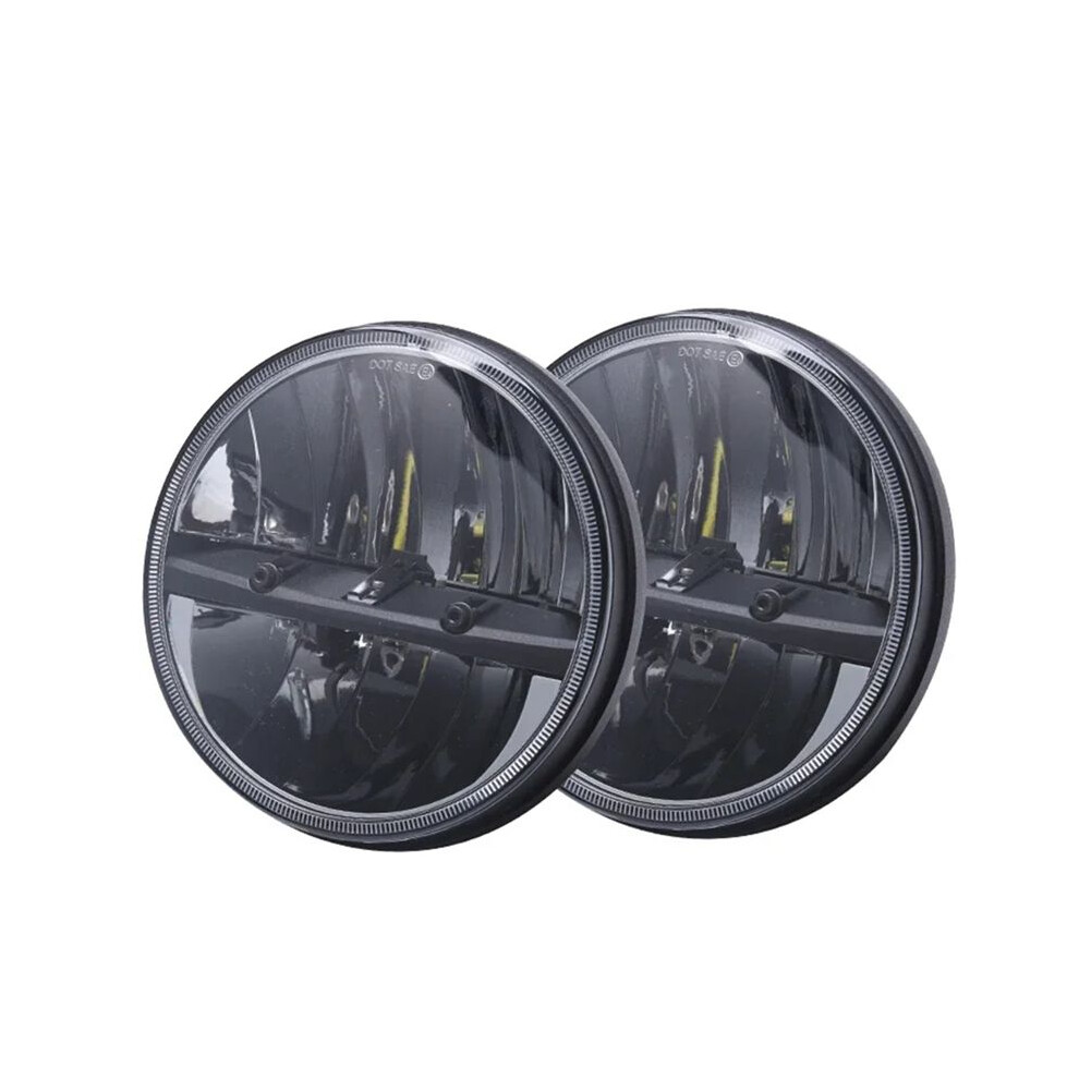 2Pc 7Inch H4 Led Headlight Running Lights Motorcycle Headlamp For Tj Jk Lj Cj Niva 6031967749248