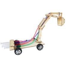 Modello di escavatore idraulico Puzzle in legno DIY STEM per bambini e studenti