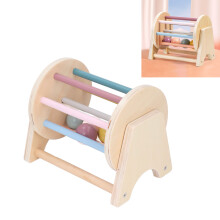 Infant Rolling Drum Toy – Basswood, 17.5x12x14.5cm, Toddler Spinning Educational Toy