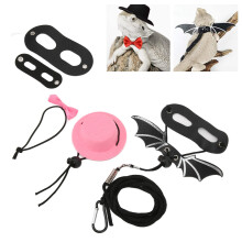 Verstellbares Pinkes Reptil-Halsband und Leine Set für Kleintiere, Leder & Filz