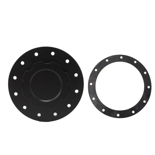SLFCC 01 3.0in ID Black 12-Bolt Fuel Cell Cap 1