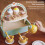 Wood & Plastic Pretend Tea Set, High-Simulation 6