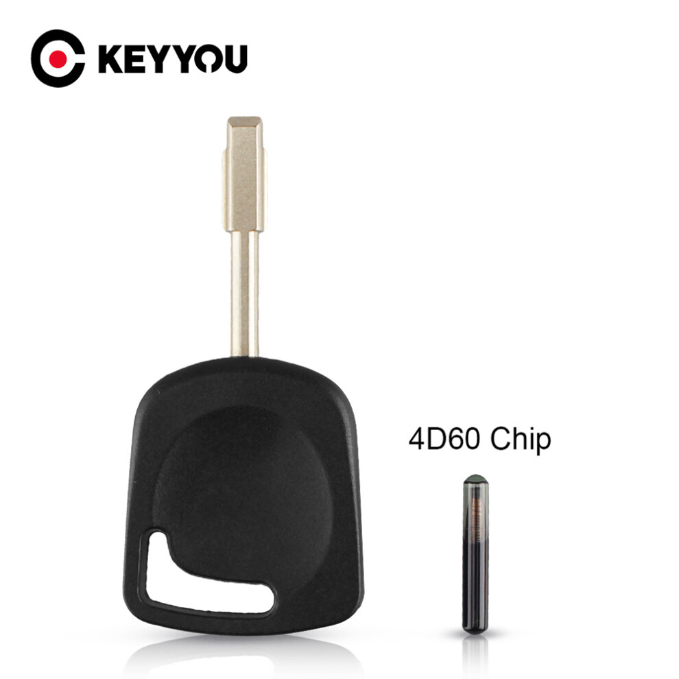 Transponder Car Key Shell For Ford Focus Mondeo Escort Fiesta Transit Fusion Remote Key Fo21 Blade 4D60 Chip 6935161705102