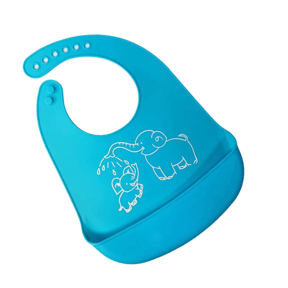 Silicone Toddler Bib Waterproof Spill Proof Lightweight Feeding Bib