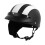 Half Helmet One Size Breathable Black PU Leather 1