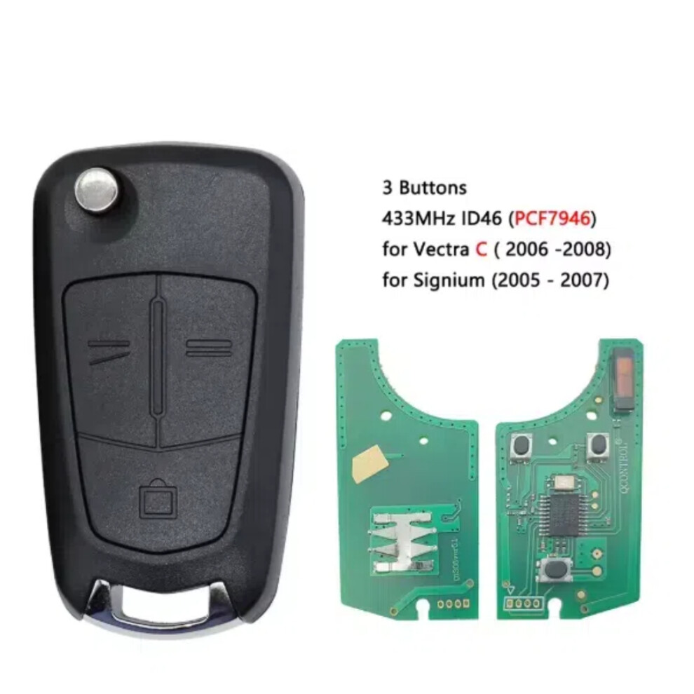 Remote Car Key 433Mhz 7946 For Opel Key /Vauxhall Key Astra Key Zafira Key Corsa Key Vectra C Key 6935161698947