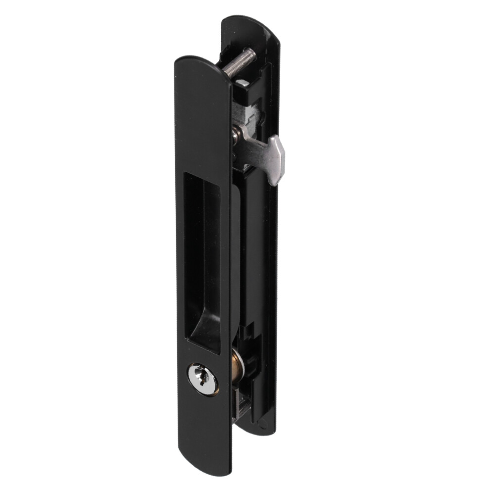 Sliding Door Lock Black Copper Zinc Alloy For 27-29Mm Thickness Doors 3741388267179