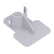 Supporto per tubi da piscina grigio 10x8 cm, foro da 3,8 cm