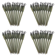 40Pièces Séries Connecteur de Pêche à La Carpe Pivotant PVA Tube Sacs Tiges Sac Solide Tiges Plomb Insérer Fin Terminal Tackle