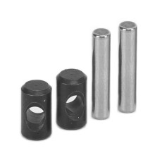 Stahl-Antriebswellen-Reparaturset für 1/7 RC-Auto, Schwarz, Stifte 3x14,8mm