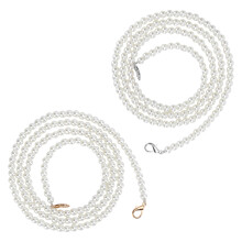 2 Stück Silber- & Gold-Begriff Bag Strap 1,2 m Austauschbare Handtaschenkette Zubehör