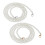 2pcs Silver & Gold Bag Straps 1M Replaceable Purse Chain Accessories 2