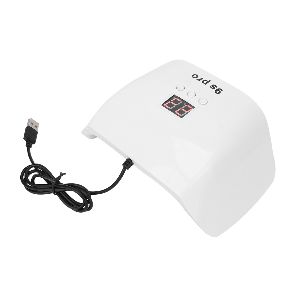 Light 120W Double Source Nail Lamp With 3 Timing Settings 18X11.5x6.8cm