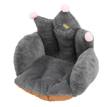 Dark Grey Polyester Seat Cushion Dorm Office
