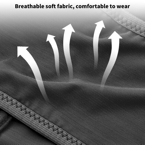 Breathable Maternity Belly Belt Adjustable Back Support Black Free Size 2