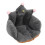 Dark Grey Crown Office Chair Cushion Semi 1