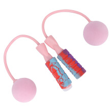 Salta-corda senza corda in PVC rosa, regolabile di 15 cm