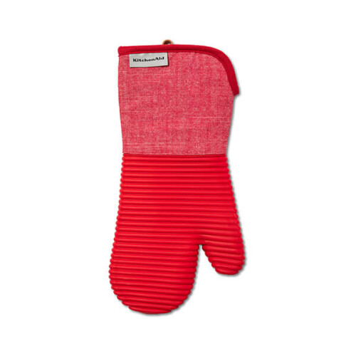 KitchenAid KitchenAid Soft Silicone Ribbed Oven Glove Empire Red