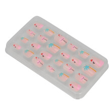 Ongles artificiels pour enfants #04 24 pièces ABS couverture complète dessin animé