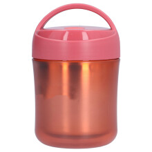 Barattolo termico per alimenti 500ml Rosso acciaio inossidabile 15x9.6cm