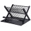 2-Tier Dish Rack, Large Capacity, Black, Foldable 3