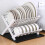 2-Tier Dish Rack, Large Capacity, Black, Foldable 5