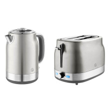 Swan Retro Revive Stainless Steel Jug Kettle & 2 Slot Toaster Set