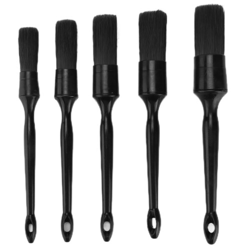 5PCS Car Detailing Brush Set Microfiber & Microfilament Cleaning Tools 1