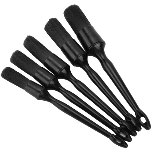 5PCS Car Detailing Brush Set Microfiber & Microfilament Cleaning Tools