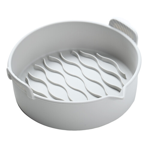 Fryer Silicone Pot - 8.8in, Foldable with Handle 1