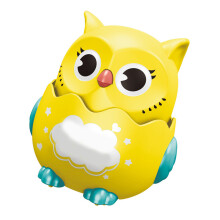 Pull Back Yellow Owl Toy Animal, Educational Friction Power for Girls & Boys