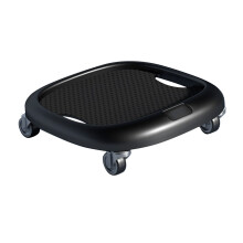 Roue abdominale en ABS noir, roue d'exercice silencieuse avec noyau solide
