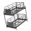 Spice Rack 2-Tier Large Capacity Black Organizer 1