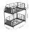 Spice Rack 2-Tier Large Capacity Black Organizer 2