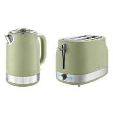 Swan Retro Revive Green Jug Kettle & 2 Slot Toaster Set