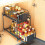 Spice Rack 2-Tier Large Capacity Black Organizer 7